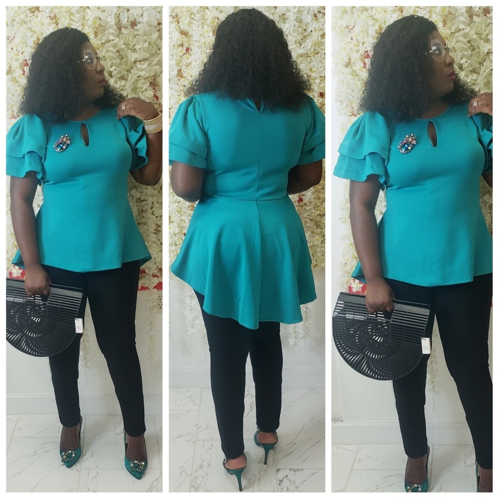 Plus size Highlow top